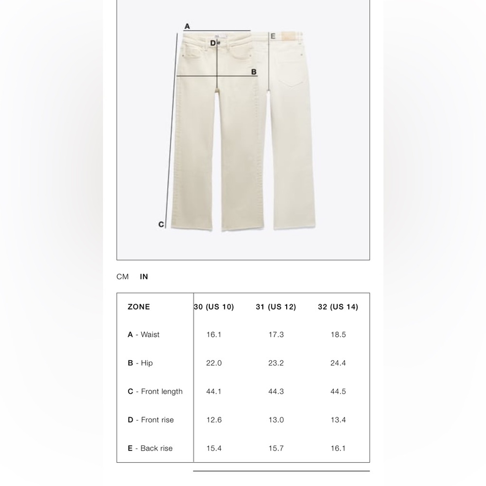 Zara Indigo Flare Jeans - Picture 9 of 9
